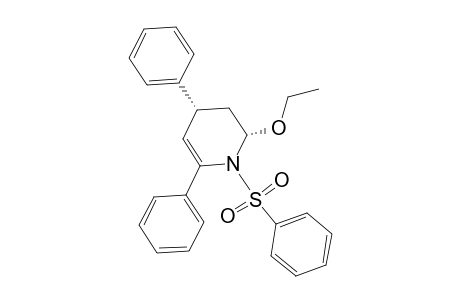 Pyridine, 2-ethoxy-1,2,3,4-tetrahydro-4,6-diphenyl-1-(phenylsulfonyl)-, cis-