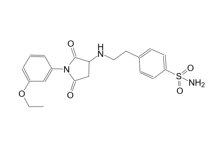 benzenesulfonamide, 4-[2-[[1-(3-ethoxyphenyl)-2,5-dioxo-3-pyrrolidinyl]amino]ethyl]-