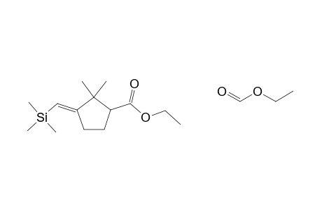 trans-1,2-CYCLOPENTANDICARBOXYLIC ACID, 3,3-DIMETHYL -4-TRIMETHYLSILYLMETHYLENE-, DIETHYL ESTER, 4E=4Z