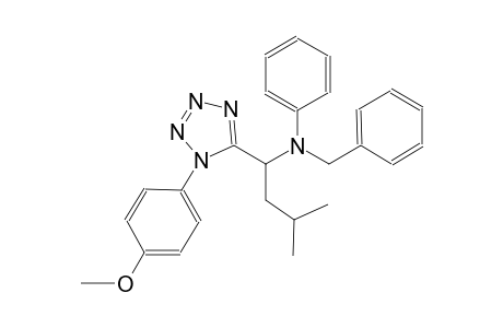 1H-tetrazole-5-methanamine, 1-(4-methoxyphenyl)-alpha-(2-methylpropyl)-N-phenyl-N-(phenylmethyl)-