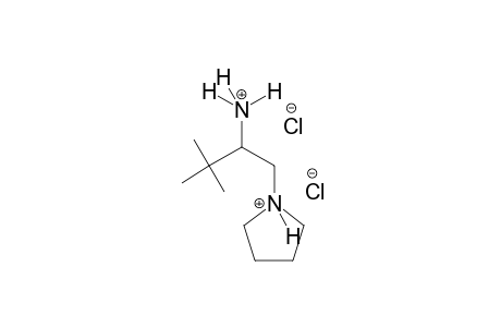 pyrrolidinium, 1-(2-ammonio-3,3-dimethylbutyl)-, dichloride