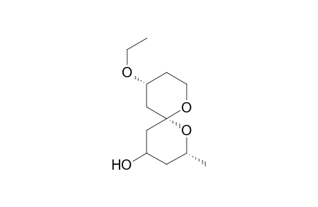 (2R,4RS,6R,10R)-10-Ethoxy-2-methyl-1,7-dioxaspiro[5.5]undecan-4-ol