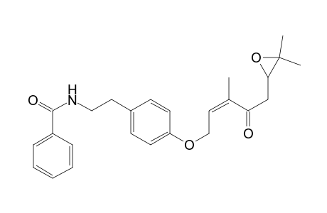 Benzamide, N-[2-[4-[[5-(3,3-dimethyloxiranyl)-3-methyl-4-oxo-2-pentenyl]oxy]phenyl]ethyl]-, (Z)-