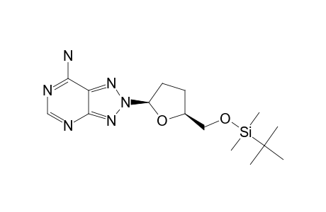 7-AMINO-2-(2,3-DIDEOXY-5-O-[(1,1-DIMETHYLETHYL)-DIMETHYLSILYL]-BETA-D-GLYCERO-PENTOFURANOSYL)-2H-1,2,3-TRIAZOLO-[4,5-D]-PYRIMIDINE