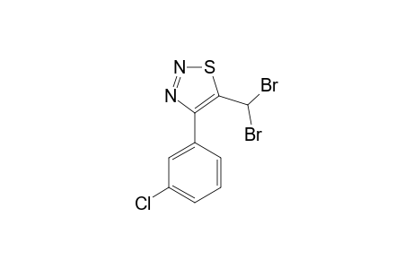 4-(PARA-CHLOROPHENYL)-5-DIBrOMOMETHYL-1,2,3-THIADIAZOLE