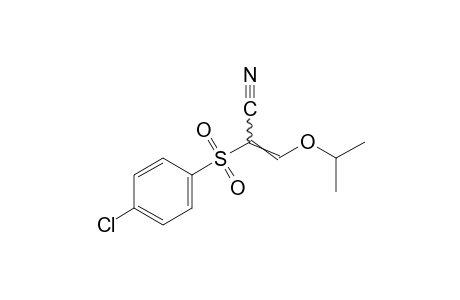 2-[(p-chlorophenyl)sulfonyl]-3-isopropoxyacrylonitrile