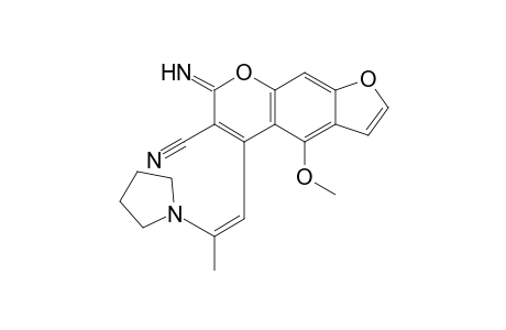 7-Imino-4-methoxy-5-[(Z)-2-(pyrrolidin-1-yl) prop-1-enyl]-7H-furo[3,2-g]chromene-6-carbonitrile