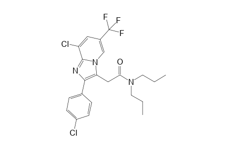 2-[8-chloranyl-2-(4-chlorophenyl)-6-(trifluoromethyl)imidazo[1,2-a]pyridin-3-yl]-N,N-dipropyl-ethanamide