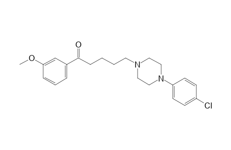 5-[4-(4-chlorophenyl)-1-piperazinyl]-1-(3-methoxyphenyl)-1-pentanone