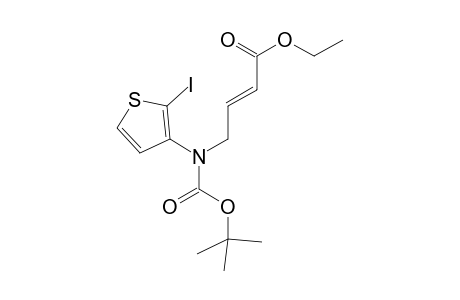 N-(Ethyl-4-crotonyl)-2-iodo-3-(N-tert-butoxycarbonylamino)thiophene