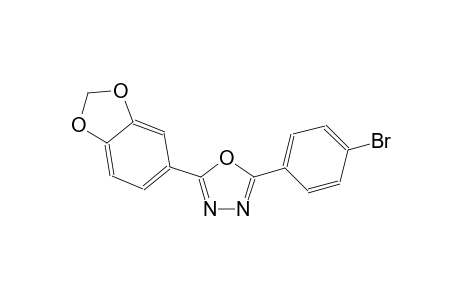 2-(1,3-benzodioxol-5-yl)-5-(4-bromophenyl)-1,3,4-oxadiazole