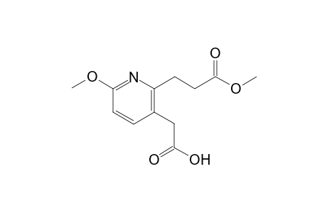 2-[2-(3-keto-3-methoxy-propyl)-6-methoxy-3-pyridyl]acetic acid