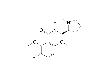 3-Bromo-N-[(1-ethyl-2-pyrrolidinyl)methyl]-2,6-dimethoxybenzamide