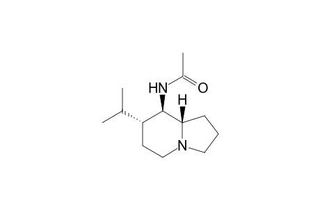 (7R,8R,8aS)-8-Acetamido-7-isopropylindolizidine