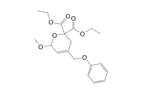 2-Methoxy-4-(phenoxymethyl)-2,5-dihydropyran-6,6-dicarboxylic acid diethyl ester