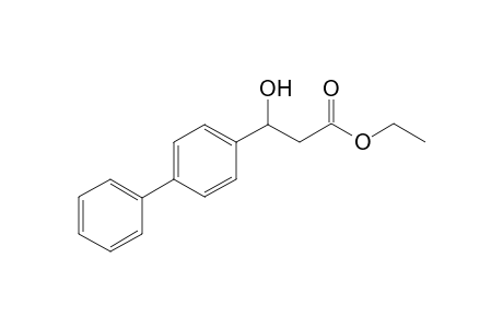 Ethyl 3-hydroxy-3-(4-phenylphenyl)-propionate