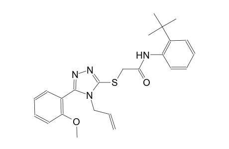 2-{[4-allyl-5-(2-methoxyphenyl)-4H-1,2,4-triazol-3-yl]sulfanyl}-N-(2-tert-butylphenyl)acetamide