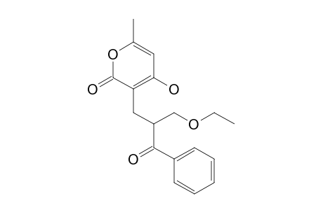 3-[2-Benzoyl-3-ethoxypropyl]-4-hydroxy-6-methylpyran-2-one