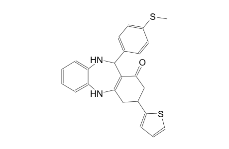 1H-dibenzo[b,e][1,4]diazepin-1-one, 2,3,4,5,10,11-hexahydro-11-[4-(methylthio)phenyl]-3-(2-thienyl)-