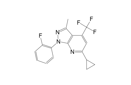 1H-pyrazolo[3,4-b]pyridine, 6-cyclopropyl-1-(2-fluorophenyl)-3-methyl-4-(trifluoromethyl)-