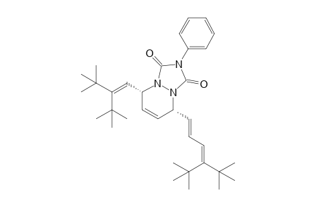 (5R,8R)-5-(2-tert-butyl-3,3-dimethyl-but-1-enyl)-8-[(1E)-4-tert-butyl-5,5-dimethyl-hexa-1,3-dienyl]-2-phenyl-5,8-dihydro-[1,2,4]triazolo[1,2-a]pyridazine-1,3-dione