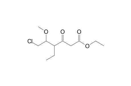 1-(Ethoxycarbonyl)-5-chloro-4-methoxy-3-ethylpentan-2-one