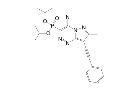 4-AMINO-7-METHYL-8-PHENYLETHINYLPYRAZOLO-[3,2-C]-[1,2,4]-TRIAZIN-3-YL-PHOSPHONIC-ACID-DIISOPROPYLESTER