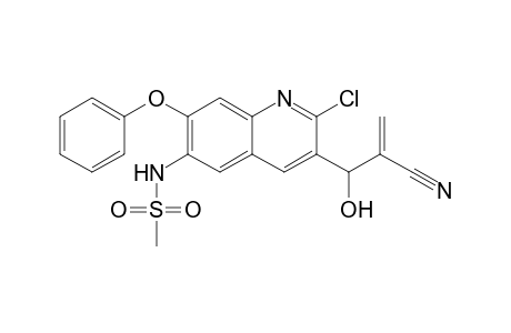 N-(2-Chloro-3-(2-cyano-1-hydroxyallyl)-7-phenoxyquinolin-6-yl)methanesulfonamide