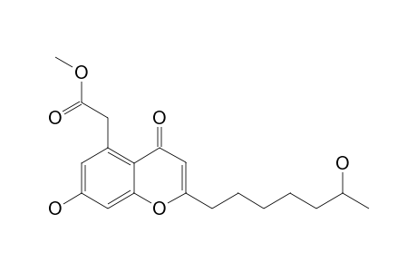 PESTALOTIOPSONE_D;5-CARBOMETHOXYMETHYL-7-HYDROXY-2-(6-HYDROXYHEPTYL)-CHROMONE