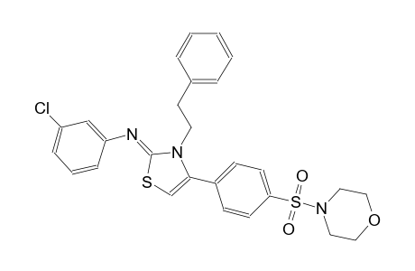 benzenamine, 3-chloro-N-[(2Z)-4-[4-(4-morpholinylsulfonyl)phenyl]-3-(2-phenylethyl)thiazolylidene]-