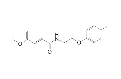 Propenamide, 3-(2-furyl)-N-[2-(4-methylphenoxy)ethyl]-
