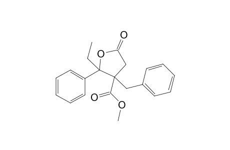 Methyl 3-benzyl-2-ethyl-5-oxo-2-phenyltetrahydrofuran-3-carboxylate