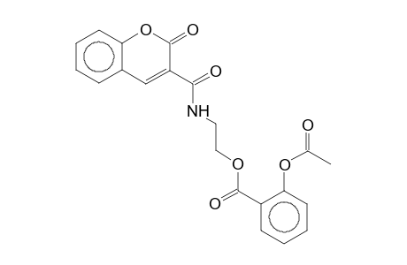2-([(2-Oxo-2H-chromen-3-yl)carbonyl]amino)ethyl 2-(acetyloxy)benzoate