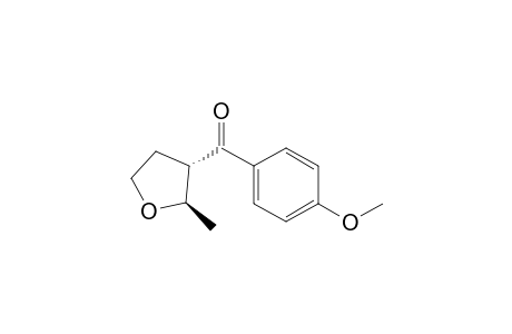 trans-3-(p-Methoxybenzoyl)-2-methyltetrahydrofuran