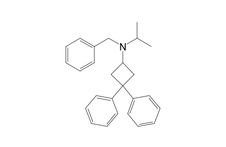 3,3-Diphenyl-N-(phenylmethyl)-N-propan-2-yl-1-cyclobutanamine