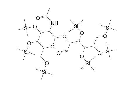 D-Mannose, 2-O-[2-(acetylamino)-2-deoxy-3,4,6-tris-O-(trimethylsilyl)-.beta.-D-glucopyranosyl]-3,4,5,6-tetrakis-O-(trimethylsilyl)-