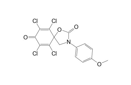 1-Oxa-3-azaspiro[4.5]deca-6,9-diene-2,8-dione, 6,7,9,10-tetrachloro-3-(4-methoxyphenyl)-