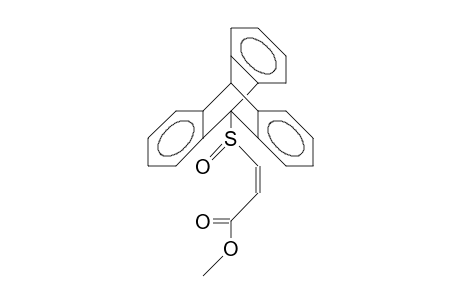 Methyl trans-(9-triptycyl-sulfinyl)-acrylate