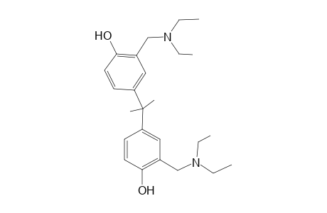 2-(diethylaminomethyl)-4-[2-[3-(diethylaminomethyl)-4-hydroxyphenyl]propan-2-yl]phenol