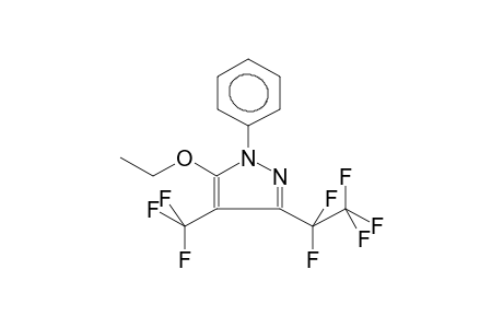 1-PHENYL-3-PENTAFLUOROETHYL-4-TRIFLUOROMETHYL-5-ETHOXYPYRAZOLE
