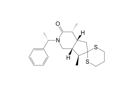 (1R,5R,6R,9S,1'S)-5,9-Dimethyl-3-(1'-phenylethyl)spiro{[3]azabicyclo[4.3.0]nonane-8,2"-[1,3]dithiane}-4-one