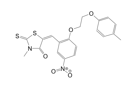 4-thiazolidinone, 3-methyl-5-[[2-[2-(4-methylphenoxy)ethoxy]-5-nitrophenyl]methylene]-2-thioxo-, (5E)-