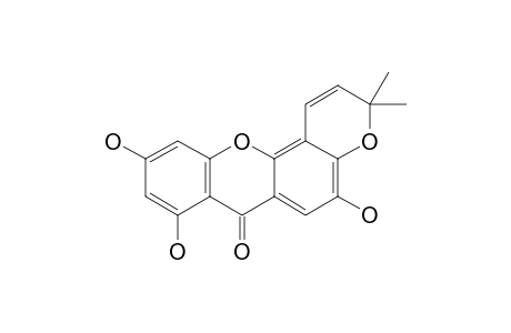 OBLONGIXANTHONE-A;1,3,7-TRIHYDROXY-13,13-DIMETHYL-2H-PYRAN-[5,6-B]-XANTHONE