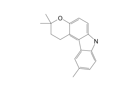 DIHYDROGLYCOMAURIN;3,3,10-TRIMETHYL-1,2,3,7-TETRAHYDROPYRANO-[2,3-C]-CARBAZOLE