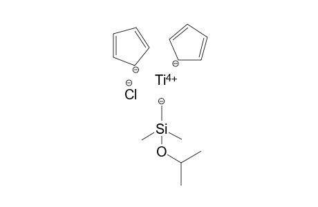 Chloro-bis(cyclopentadienyl)-[(dimethyl-i-propoxysilyl)-methyl]-titanium