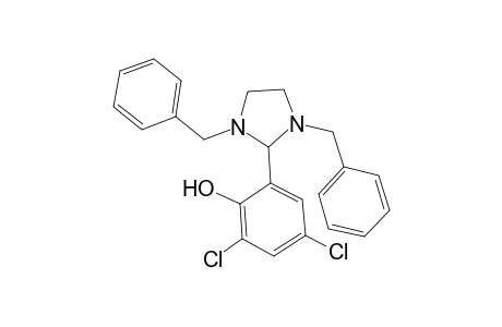 2,4-Dichloro-6-(1,3-dibenzyl-2-imidazolidinyl)phenol