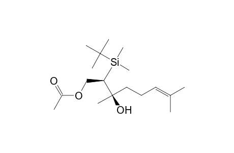 6-Octene-1,3-diol, 2-[(1,1-dimethylethyl)dimethylsilyl]-3,7-dimethyl-, 1-acetate, (R*,R*)-