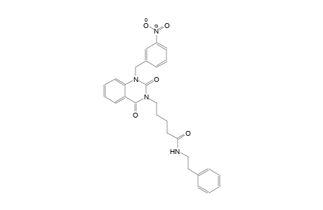5-(1-(3-nitrobenzyl)-2,4-dioxo-1,4-dihydro-3(2H)-quinazolinyl)-N-(2-phenylethyl)pentanamide