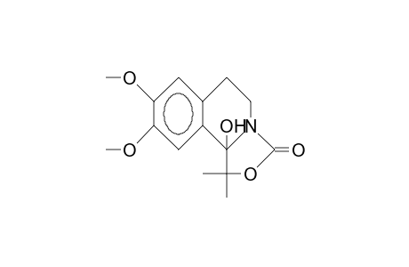 1,5,6,10b-Tetrahydro-10b-hydroxy-8,9-dimethoxy-1 ,1-dimethyl-3H-oxazolo(4,3-A)isoquinolin-3-one