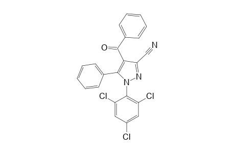 4-BENZOYL-5-PHENYL-1-(2,4,6-TRICHLOROPHENYL)-1H-PYRAZOLE-3-CARBONITRILE